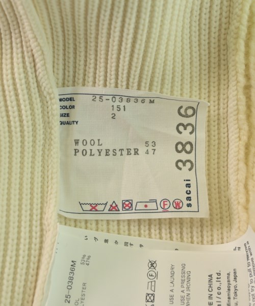 sacai（サカイ）ニット・セーター 黄 サイズ:-(XL位) メンズ/2200633517021