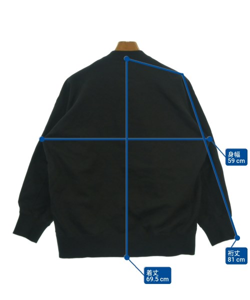 sacai（サカイ）スウェット 黒 サイズ:1(S位) メンズ/2200621831085