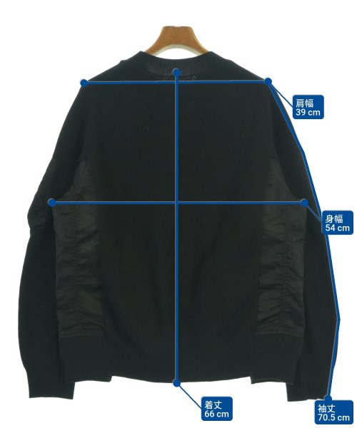 sacai（サカイ）ニット・セーター 黒 サイズ:1(S位) メンズ/2200621831108