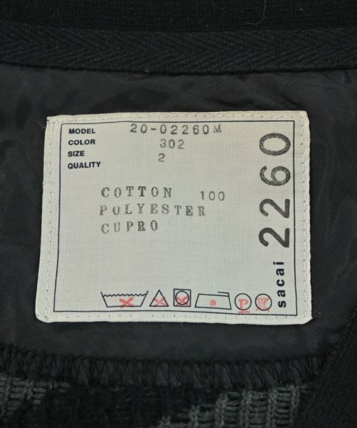 sacai（サカイ）カーディガン 黒 サイズ:2(M位) メンズ/2200632701179