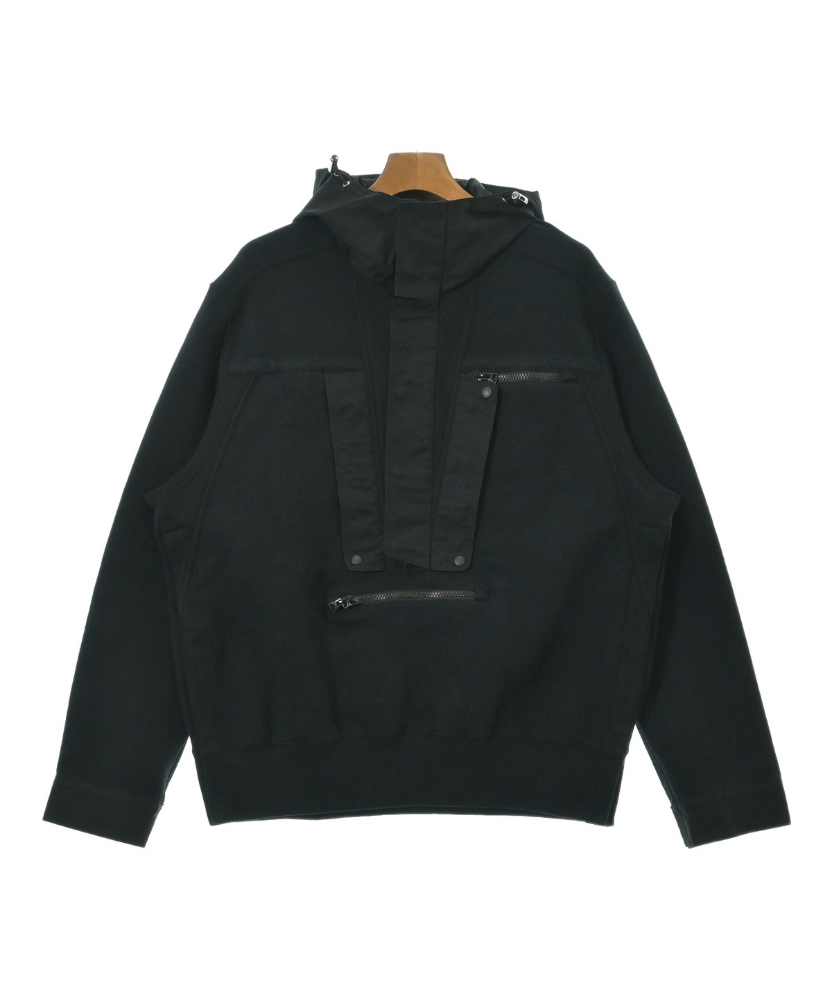 美品sacai パーカー サイズ3 黒 sacai（サカイ）パーカー 黒 サイズ:3(L位) メンズ/2200632701407