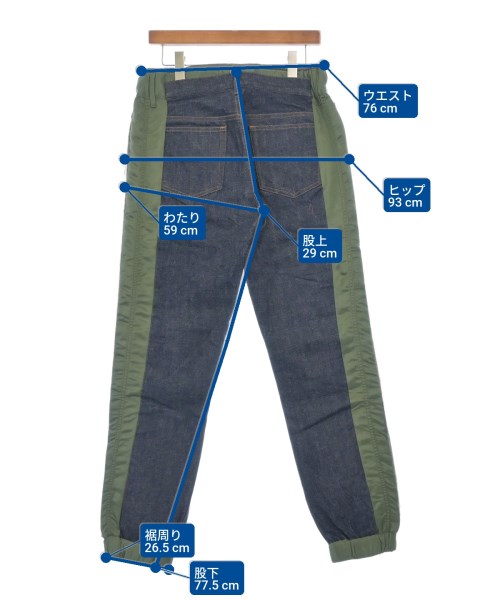 sacai（サカイ）デニムパンツ 紺 サイズ:31(M位) メンズ/2200632642021