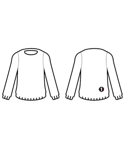 sacai（サカイ）ニット・セーター 白 サイズ:1(S位) メンズ/2200604529022