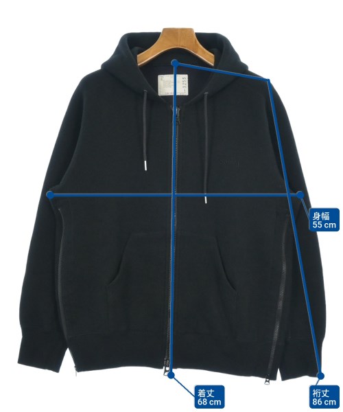 sacai（サカイ）パーカー 黒 サイズ:1(S位) メンズ/2200609149133