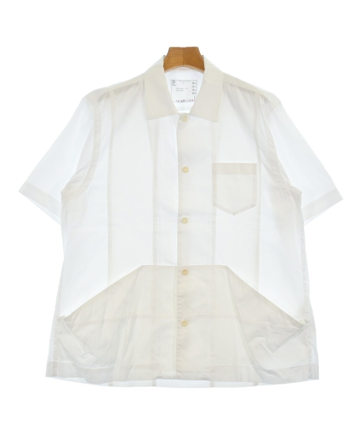sacai サカイ カジュアルシャツ 1(S位) 白