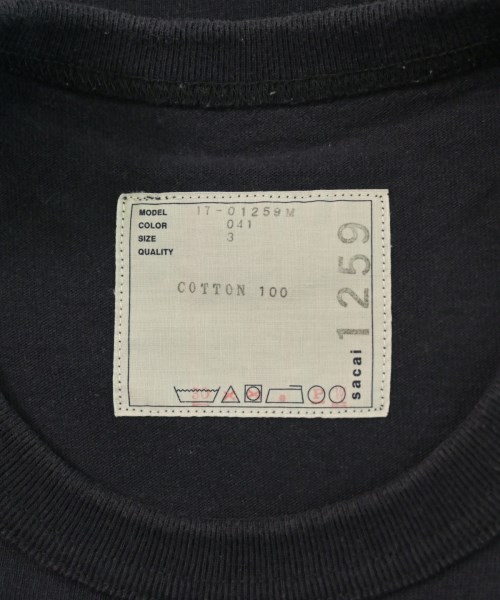 sacai（サカイ）Tシャツ・カットソー 黒 サイズ:3(L位) メンズ/2200611705037