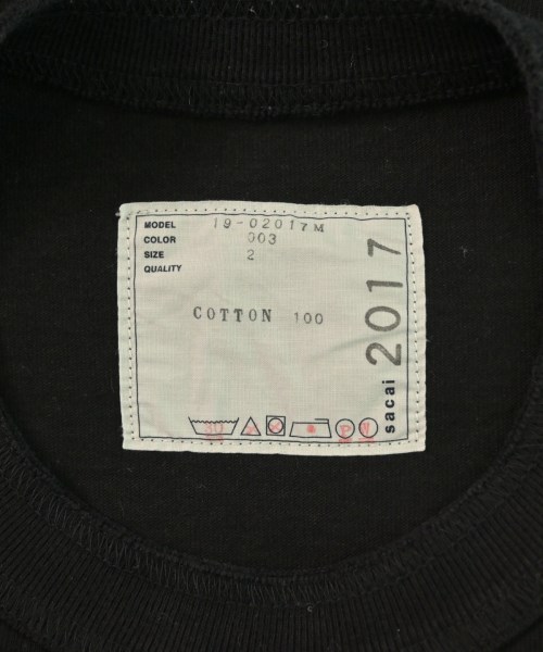 sacai（サカイ）Tシャツ・カットソー 黒 サイズ:2(M位) メンズ/2200611705143
