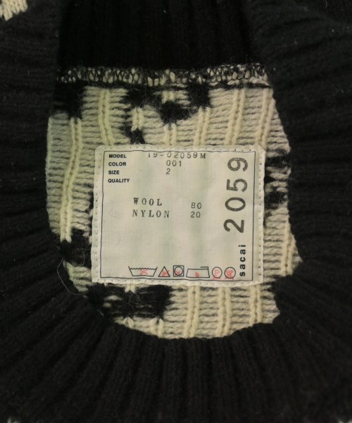 sacai（サカイ）ニット・セーター 黒 サイズ:2(M位) メンズ/2200612131026