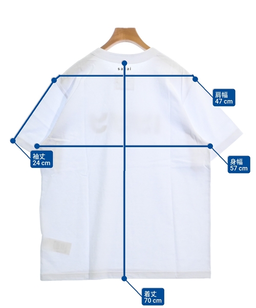 sacai（サカイ）Tシャツ・カットソー 白 サイズ:4(XL位) メンズ/2200612285026