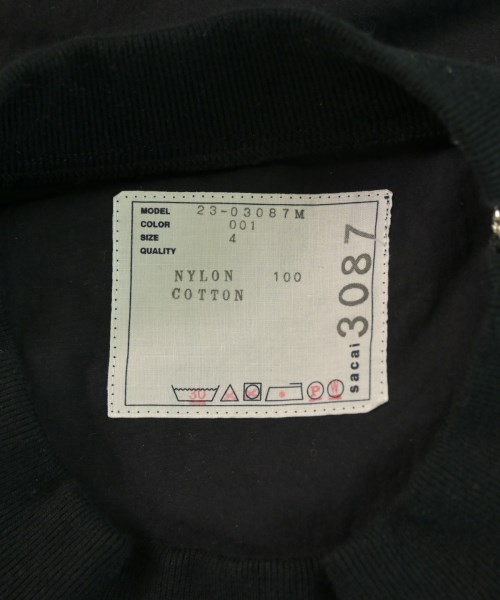 sacai（サカイ）Tシャツ・カットソー 黒 サイズ:4(XL位) メンズ/2200612389045
