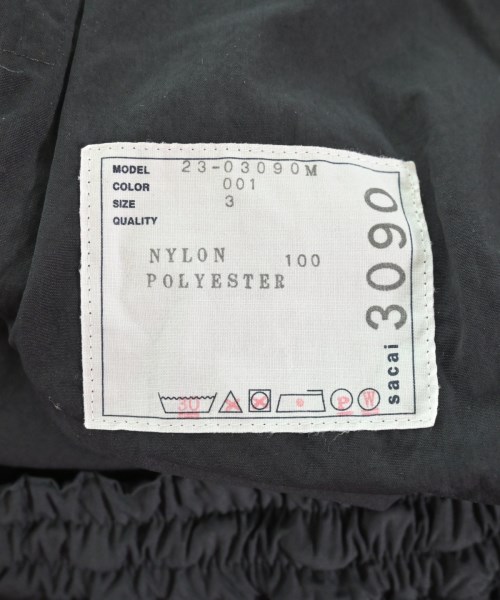 sacai（サカイ）ショートパンツ 黒 サイズ:3(L位) メンズ/2200612389052