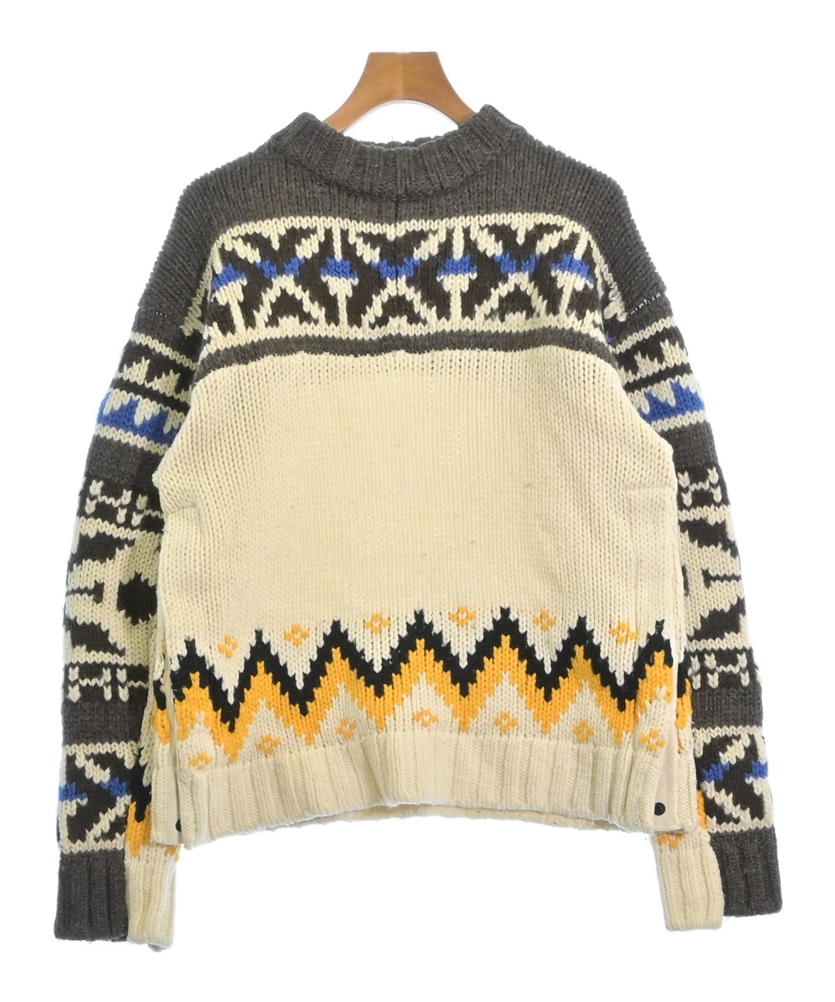 sacai サカイ ニット・セーター 1(S位) 黄 【古着】【中古】 sacai - sacai サカイ ニット・セーター M 黄 【古着】【中古】【送料