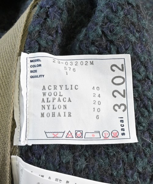 sacai（サカイ）ニット・セーター 紺 サイズ:1(S位) メンズ/2200612903036