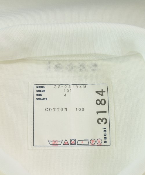 sacai（サカイ）Tシャツ・カットソー 白 サイズ:4(XL位) メンズ/2200612991019