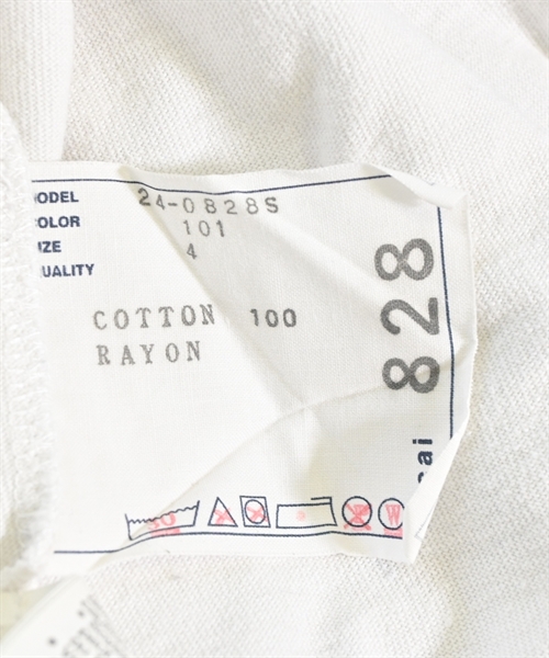 sacai（サカイ）Tシャツ・カットソー 白 サイズ:4(XL位) メンズ/2200613087025