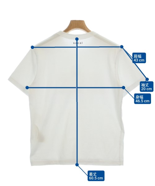 sacai（サカイ）Tシャツ・カットソー 白 サイズ:1(S位) メンズ/2200606604031