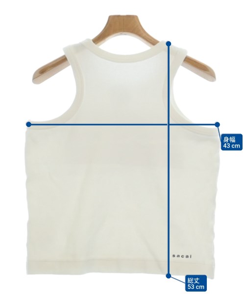 sacai（サカイ）タンクトップ 白 サイズ:-(M位) メンズ/2200606604048