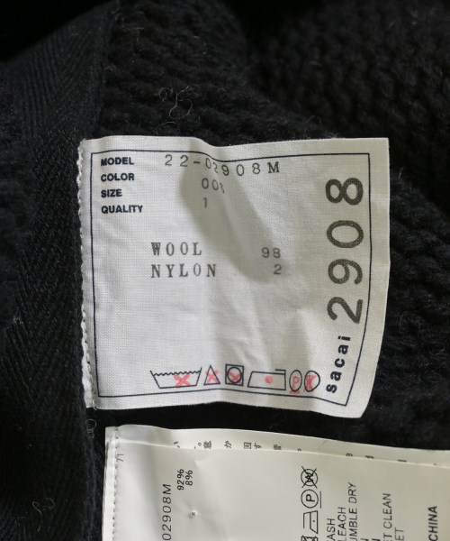 sacai（サカイ）ニット・セーター 黒 サイズ:1(S位) メンズ/2200614426137