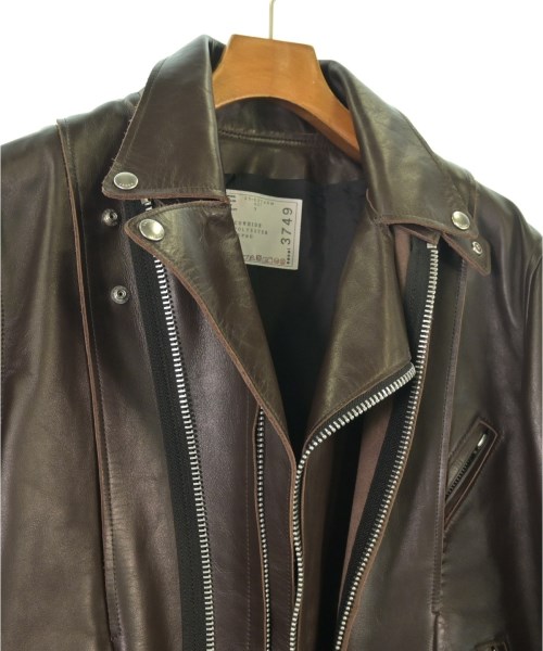 sacai（サカイ）ライダース 茶 サイズ:3(L位) メンズ/2200615522012