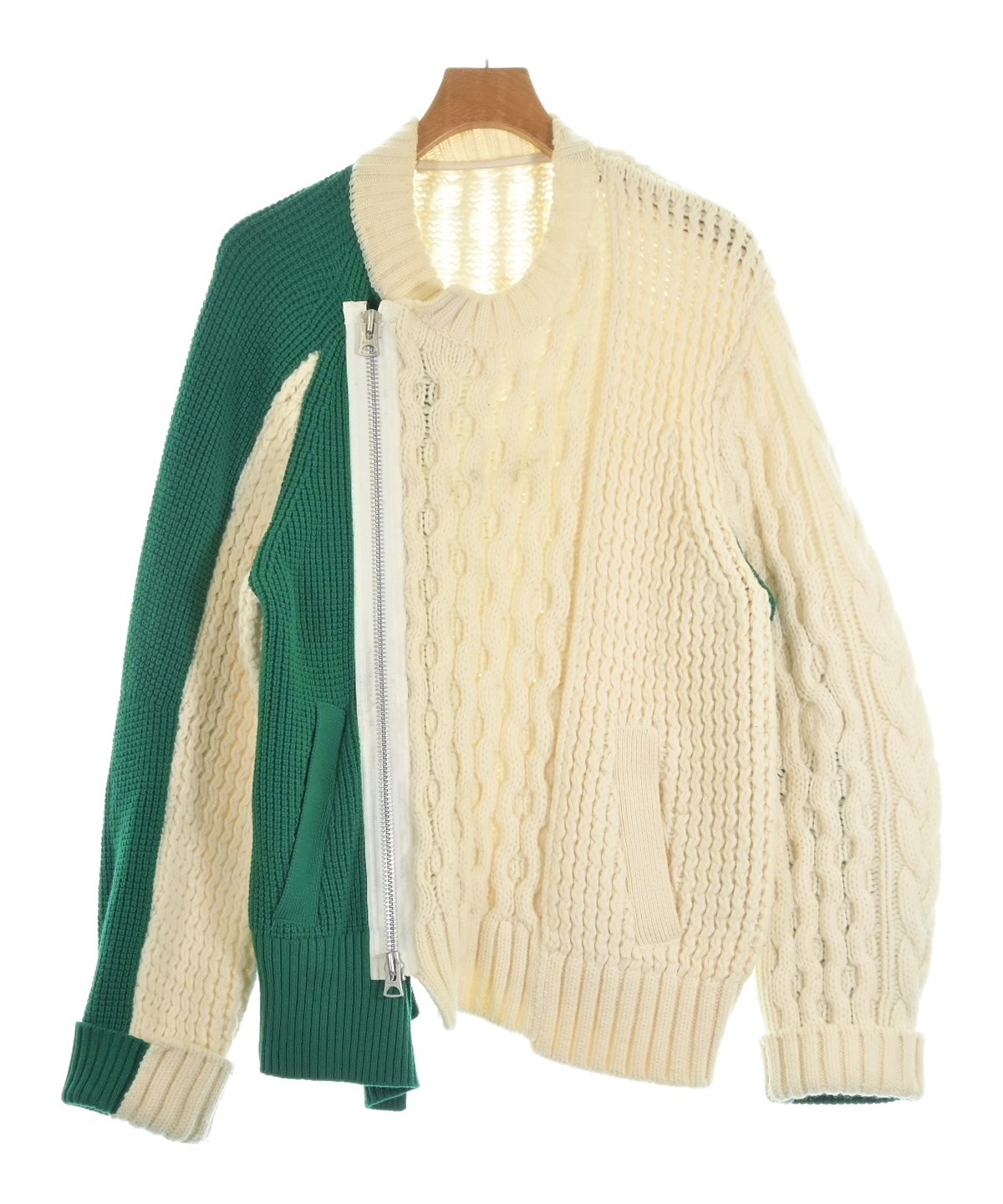 sacai（サカイ）ニット・セーター 白 サイズ:3(L位) メンズ