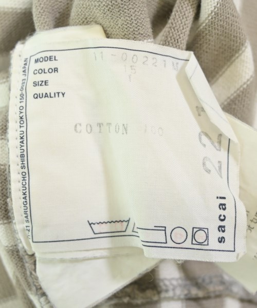 sacai（サカイ）Tシャツ・カットソー グレー サイズ:1(S位) メンズ/2200616025109