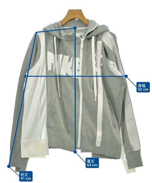 sacai（サカイ）パーカー グレー サイズ:M メンズ/2200609980507