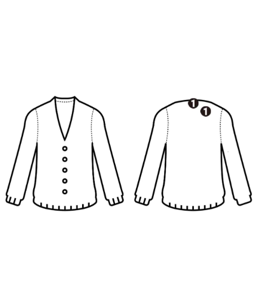 sacai（サカイ）カーディガン カーキ サイズ:3(L位) メンズ/2200621010046