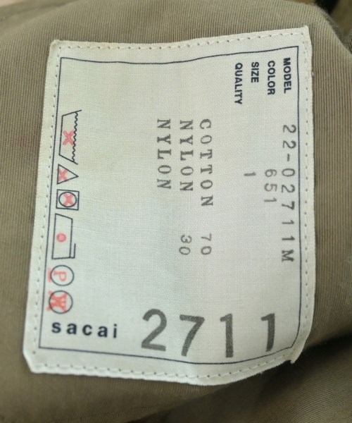 sacai（サカイ）ショートパンツ ベージュ サイズ:-(M位) メンズ/2200621290028