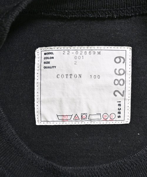 sacai（サカイ）Tシャツ・カットソー 黒 サイズ:2(M位) メンズ/2200621338058
