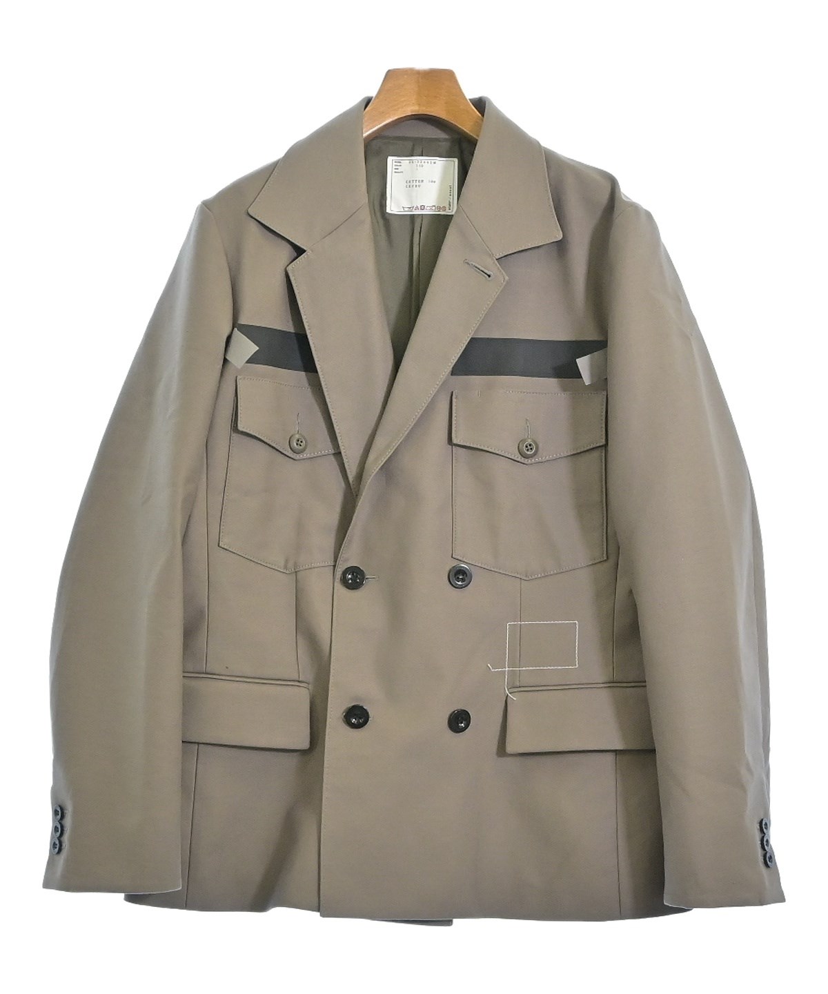 sacai（サカイ）カジュアルジャケット 茶 サイズ:1(S位) メンズ