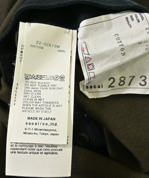 sacai（サカイ）Tシャツ・カットソー グレー サイズ:3(L位) メンズ/2200602883300