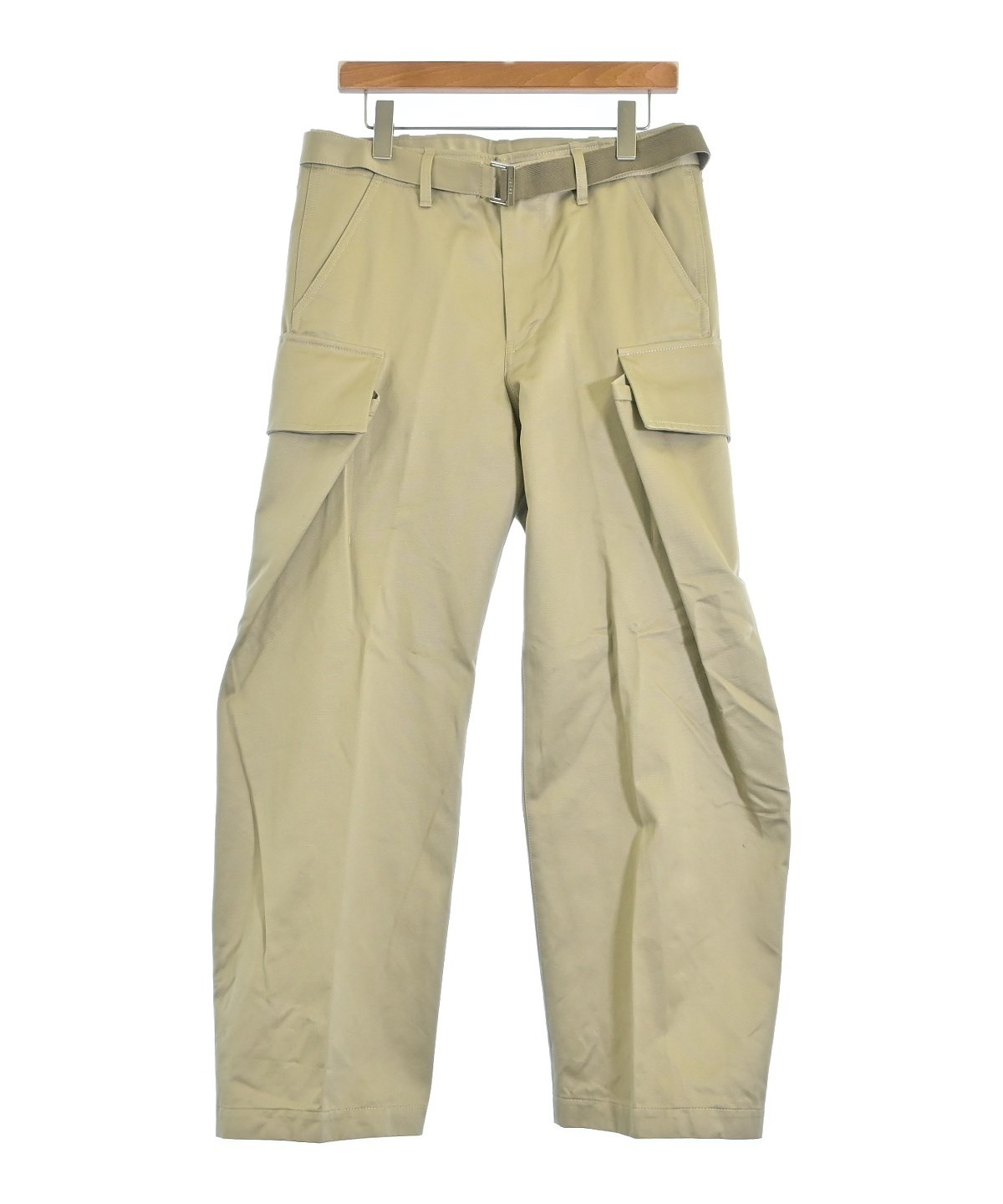 sacai ベージュ ワイドチノパンツ sacai ベージュ ワイドチノパンツ Sacai ベルテッド チノパンツ