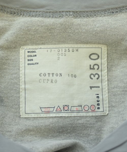 sacai（サカイ）Tシャツ・カットソー グレー サイズ:2(M位) メンズ/2200568970038