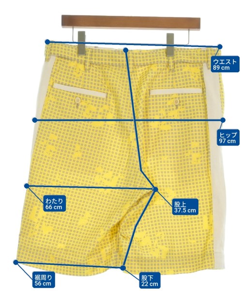 sacai（サカイ）ショートパンツ 黄 サイズ:2(M位) メンズ/2200571548088