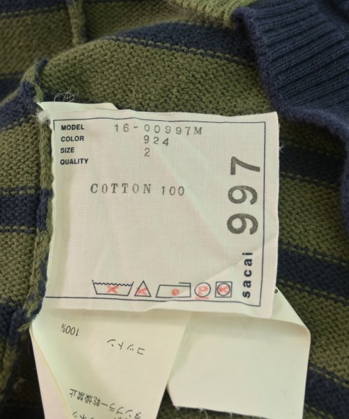 sacai（サカイ）ニット・セーター カーキ サイズ:2(M位) メンズ/2200571642014
