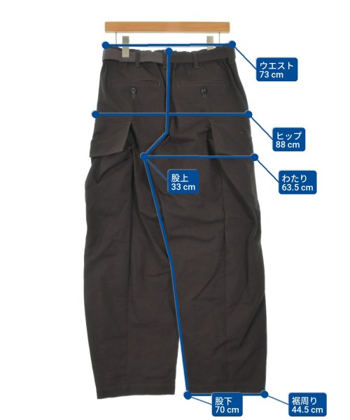 sacai（サカイ）カーゴパンツ 茶 サイズ:0(XS位) メンズ/2200672577048