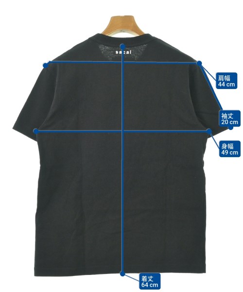 sacai（サカイ）Tシャツ・カットソー 黒 サイズ:1(S位) メンズ/2200673032058