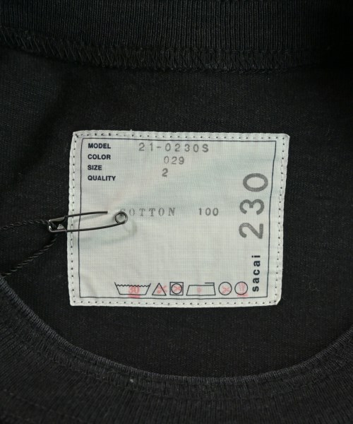 sacai（サカイ）Tシャツ・カットソー 黒 サイズ:2(M位) メンズ/2200673140029