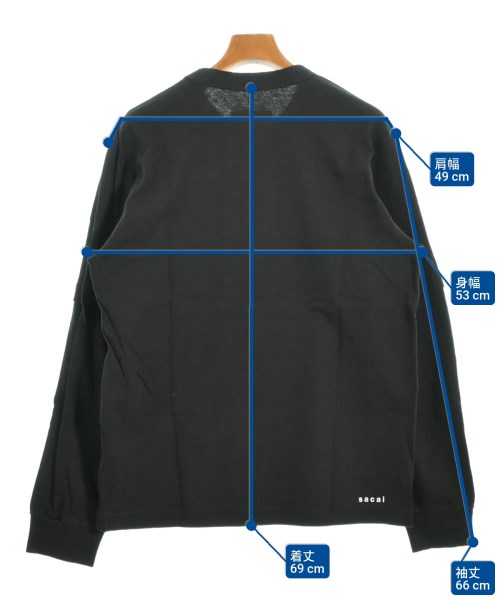 sacai（サカイ）Tシャツ・カットソー 黒 サイズ:3(L位) メンズ/2200673140050