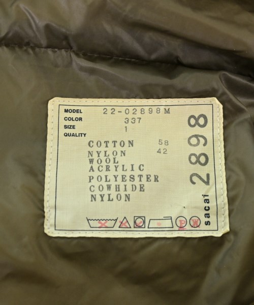 sacai（サカイ）ダウンコート 青 サイズ:1(S位) メンズ/2200673140081