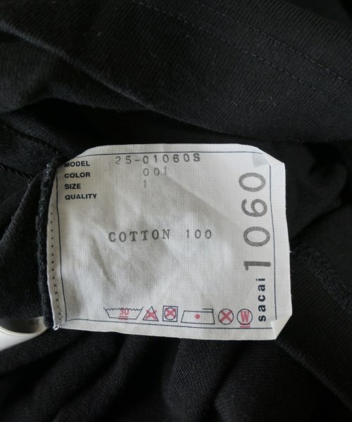 sacai（サカイ）Tシャツ・カットソー 黒 サイズ:1(S位) メンズ/2200673474063