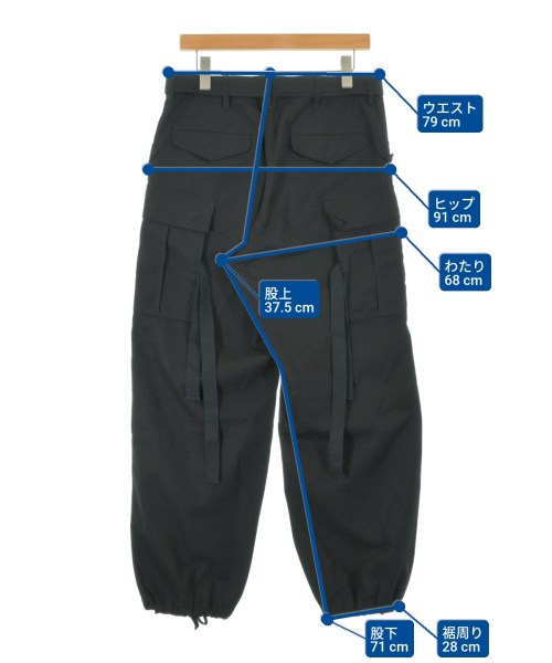 sacai（サカイ）カーゴパンツ 黒 サイズ:2(M位) メンズ/2200673721129