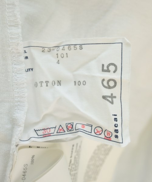 sacai（サカイ）Tシャツ・カットソー 白 サイズ:4(XL位) メンズ/2200673938084