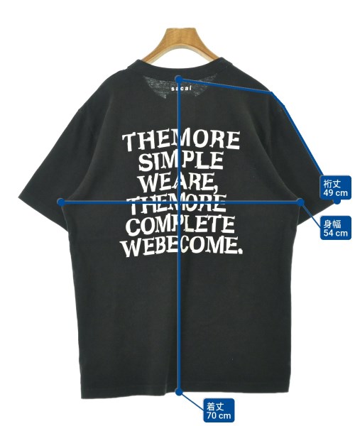 sacai（サカイ）Tシャツ・カットソー 黒 サイズ:4(XL位) メンズ/2200675202015