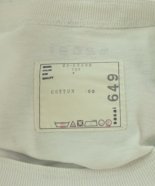 sacai（サカイ）Tシャツ・カットソー 白 サイズ:4(XL位) メンズ/2200675202039