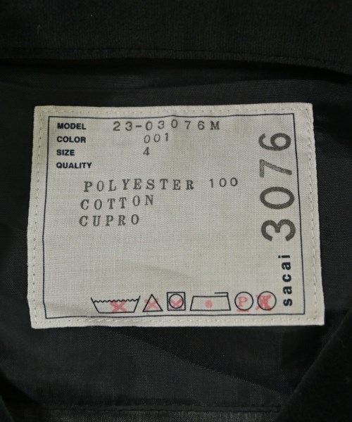 sacai（サカイ）カジュアルシャツ グレー サイズ:4(XL位) メンズ/2200675472142