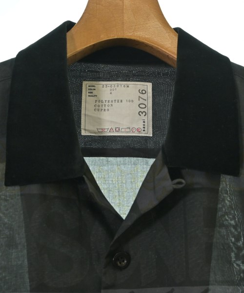 sacai（サカイ）カジュアルシャツ グレー サイズ:4(XL位) メンズ/2200675472142