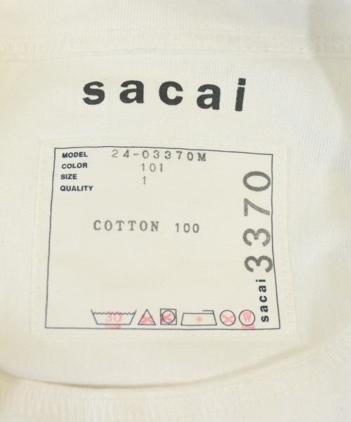 sacai（サカイ）Tシャツ・カットソー 白 サイズ:1(S位) メンズ/2200676177046
