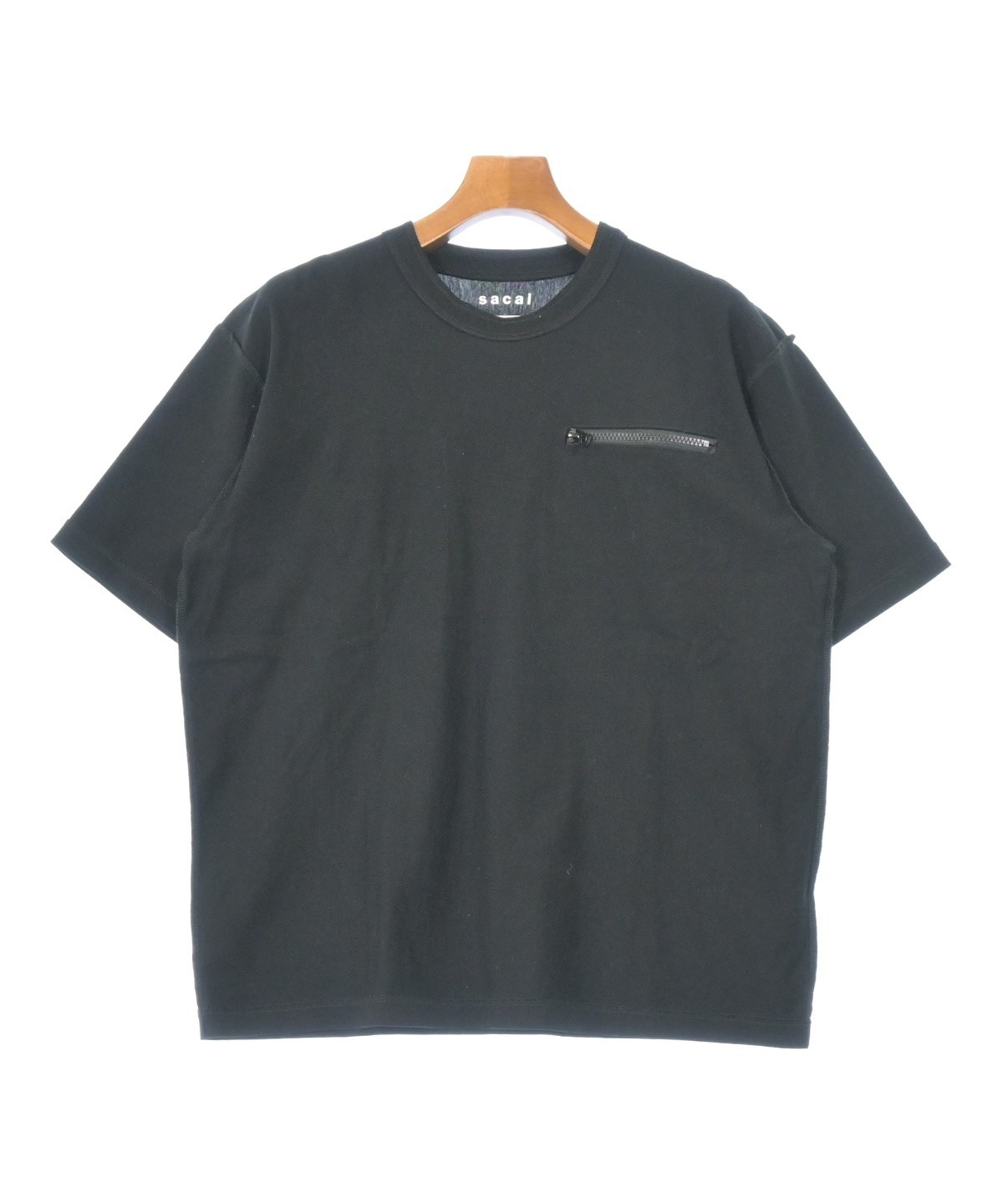 美品☆サカイ☆カットソープリーツブラウス☆ブラック sacai（サカイ）Tシャツ・カットソー 黒 サイズ:XXL メンズ
