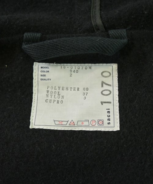 sacai（サカイ）ダッフルコート 紺 サイズ:2(M位) メンズ/2200676280012